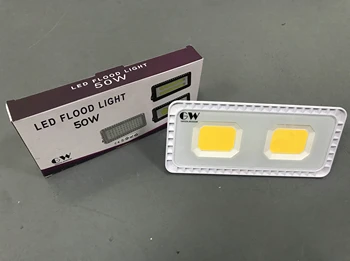 

Green Wisdom 200W LED Floodlight Outdoor COB Flood Lights Ultra-thin Reflector Lamp 220V Spotlight Construction Lighting