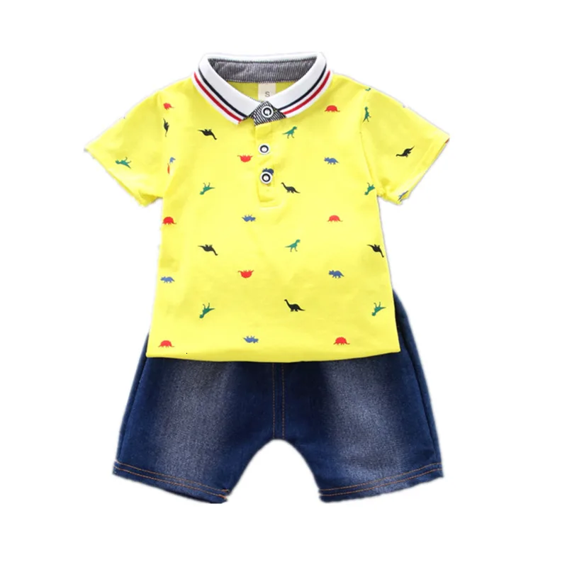 

New Summer Toddler Boys Girls Cotton Clothes Children Cartoon Print T-shirt Shorts 2Pcs/sets Infant Kids Fashion Baby Tracksuits