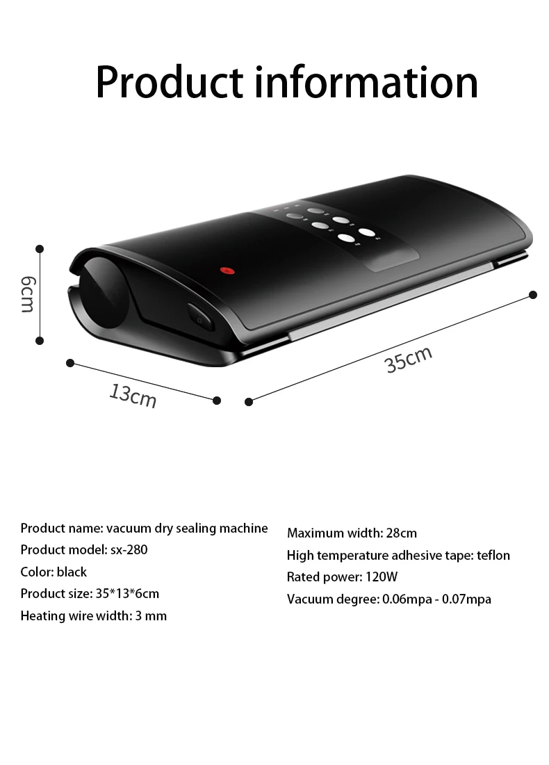 maquina de selagem vacuo para secador maquina preservador corte sacola vacuo 02
