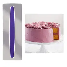 Скребок для торта Гладкий Регулируемый помадка кухонные лопатки край разглаживающий крем украшения кухонный инструмент, для торта