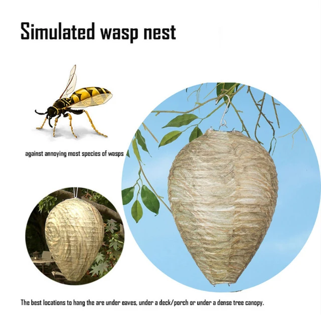 1-2 Db Méhkas Lámpás Biztonságos Szimulált Méhsejt Lógó Darázs-Riasztó Hamis Darázs Fészek Csalása Szabadtéri Otthoni Kerti Kiegészítők Számára - Image 2