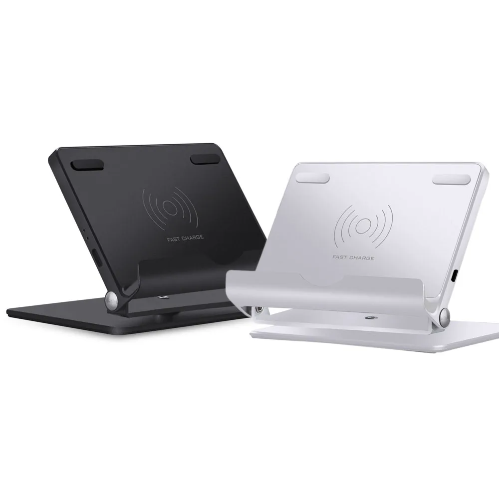 

Aluminum alloy wireless charging mobile phone holder 10W fast charging charging base desktop wireless charger