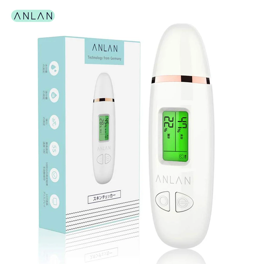 

LED Display Skin Analyzer Tester Digital Facial Moisture Oil Analyzer Face Skin Sensor Monitor Oil Detector Skin Care Tool