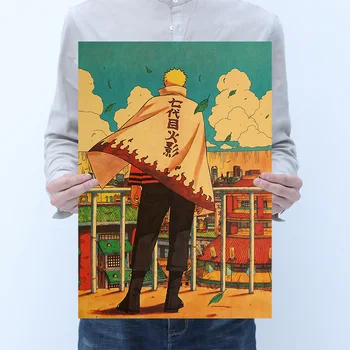 

Anime Naruto Seven Generations Poster Home Decoration Painting Kraft Wall Sticker Room Picture Painting 50.5x35cm