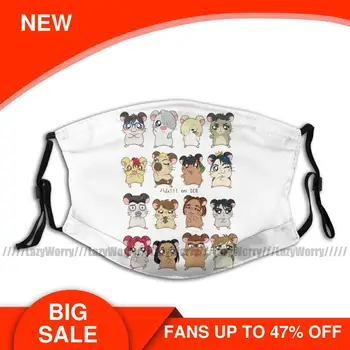 

Hamster Mouth Face Mask HAMSTER Facial Mask Cool Kawai Adult with Filters Mask
