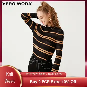 

Vero Moda Women's Cut Out Stripe Embellishment Knitted Top Sweater | 319324521