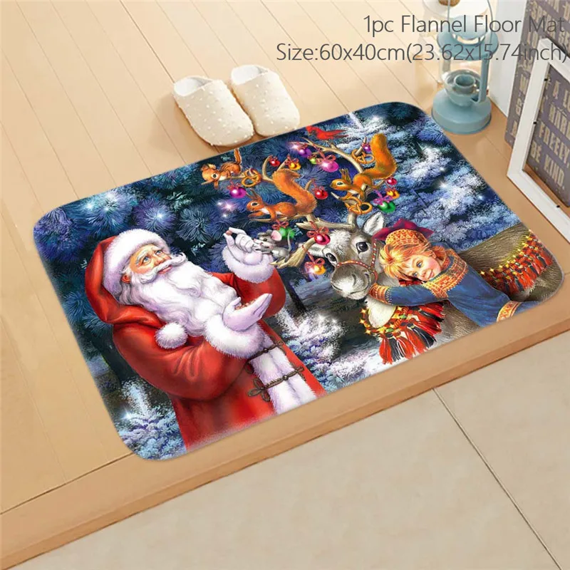 Tapis Joyeux Noël, Tapis De Noël Père Noël, Tapis De Noël
