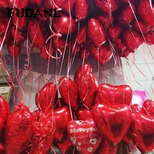 10 шт. 18 дюймов подарок на день Святого Валентина шар украшение Anniversaire шар в форме сердца Globos Свадебные фольгированные балоны надувной гелий