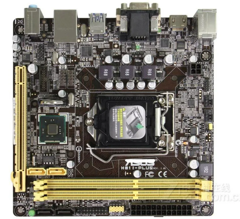 Оригинальная материнская плата для телефона intel LGA 1150 Mini ITX HTPC Б/у настольного