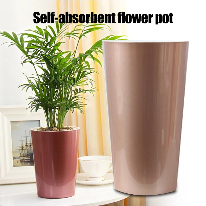 High Self Watering Planter Violet Pots Lazy Flower Pot Automatic-Watering UEJ | Дом и сад