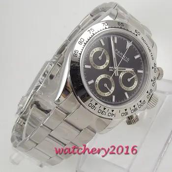 

Parnis Quartz Chronograph Watch Men Top Brand Luxury Pilot Business Waterproof Sapphire Crystal Men's Watch Relogio Masculino