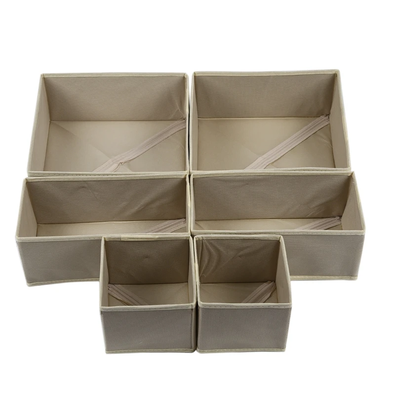 New-6Pcs складная коробка для хранения нижнего белья разделитель ящиков