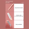 50LD 3Pcs Eyebrow Razor Eye Brow Trimmer Shaver Facial Face Hair Remover Dermaplaning Tools Kit with Stainless Steel Blade 3