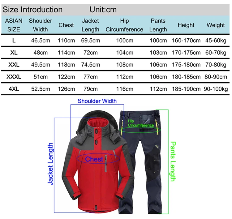 TRVLWEGO мужские зимние туристические брюки походные куртки набор треккинговые термальные походные лыжные альпинистские уличные лыжные водонепроницаемые Рыболовные костюмы