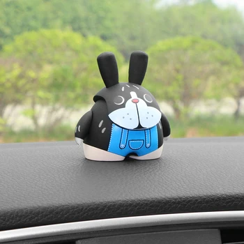 

Car Ornaments Cute Cartoon Monkeys Sheep Tiger Piggy Dashboard Decorations Doll Auto Interior Decor Accessories Christmas Gifts