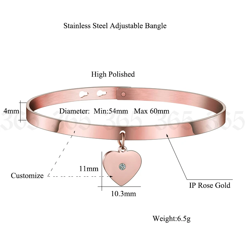 Модный браслет из нержавеющей стали с подвеской в виде сердца, женский браслет из серебра/розового золота, регулируемый браслет Forever Love, подарок для друзей