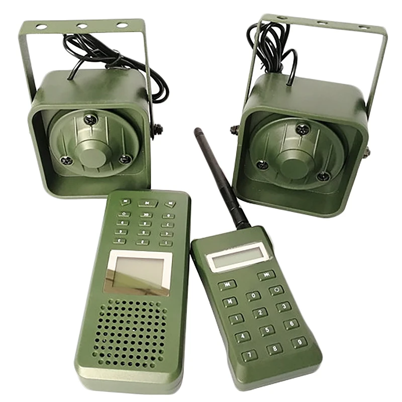 Охотничья приманка MP3 Птица звонящий 300-500 м Пульт дистанционного управления 2x50 Вт внешний громкий динамик Зеленый Цвет ЕС вилка