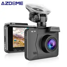 AZDOME M06 4 К Встроенный WI-FI GPS G-Sensor Мониторинг парковки Loop Recording автомобильный видеорегистратор WDR Ночного видения автомобильная камера видеорегистратор