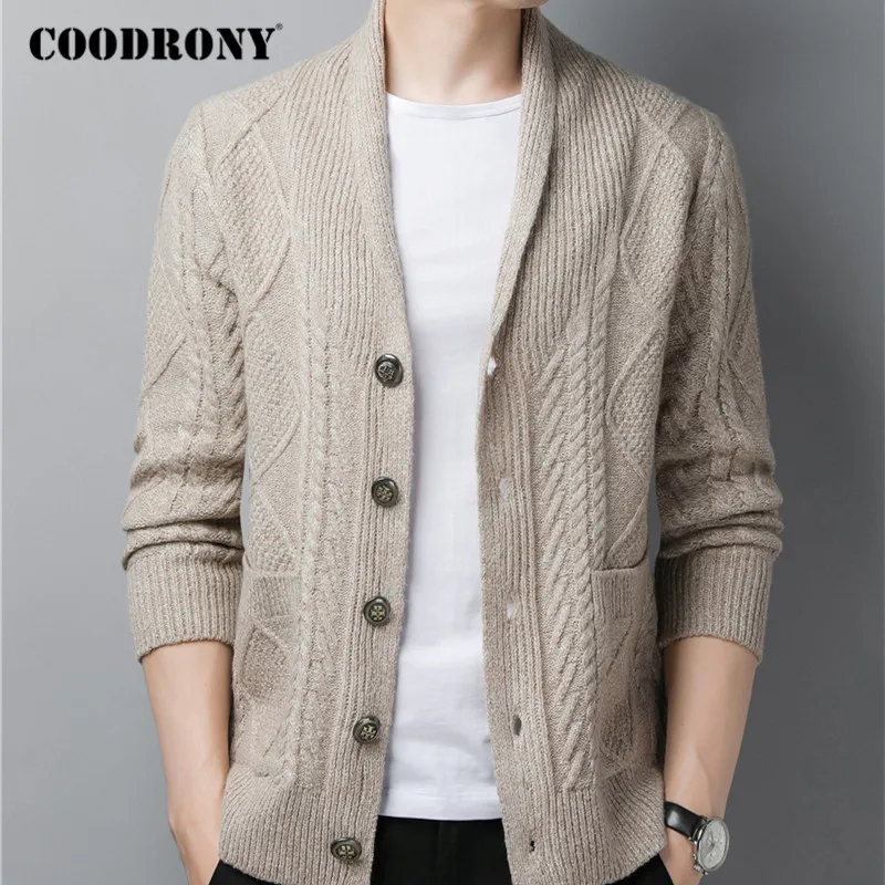 COODRONY Brand Sweater Men Autumn Winter Thick Warm Cardigan Men 2020 New Arrivals Streetwear Fashion Casual Sweater Coat C1164 COODRONY Brand Sweater Men Autumn Winter Thick Warm Cardigan Men 2020 New Arrivals Streetwear Fashion Casual Sweater Coat C1164