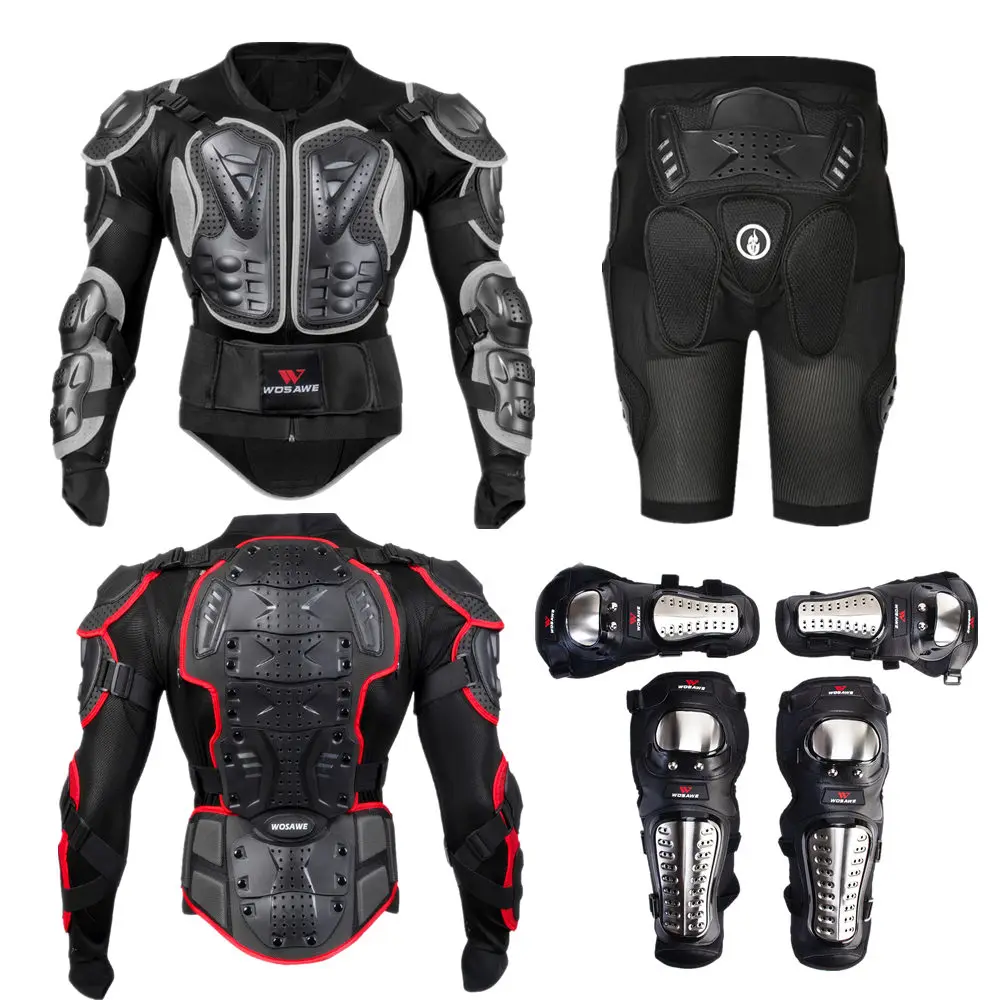  WOSAWE Sports Back Protection Jacket Body Support Cycling Motorcycle Motocross Guard Brace Protecti