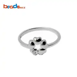 Beadsnice ID28252 Горячая Распродажа Новый Дизайн Серебро 925 Сердце Клевер кольцо укладки серебряные кольца midi