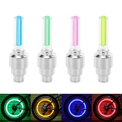 1Pcs Bicycle Lights Motion Sensor LED Lights with Batteries for Road MTB Mountain Bike Tyre Tire Valve Cap Bicycle Accessories