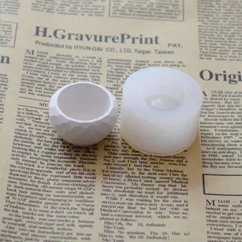 

New Silicone Mold Geometric Polygonal Concrete Flower Pot Vase Mould Office Decoration DIY Clay Cementsilica Silicone Mold