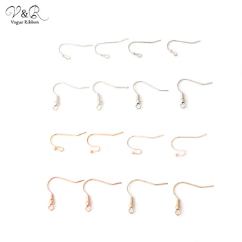 

Rose Gold/Rhodium/Silver/Gold Plated Fish Hook Earrings Clasps Earring Hooks Jewellery Making Findings DIY Jewellery Accessoires