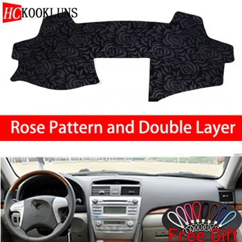 

Rose Pattern For Toyota camry 2006 2007 2008 2009-2012 Dashboard Cover Car Stickers Car Decoration Car Accessories Car Decals