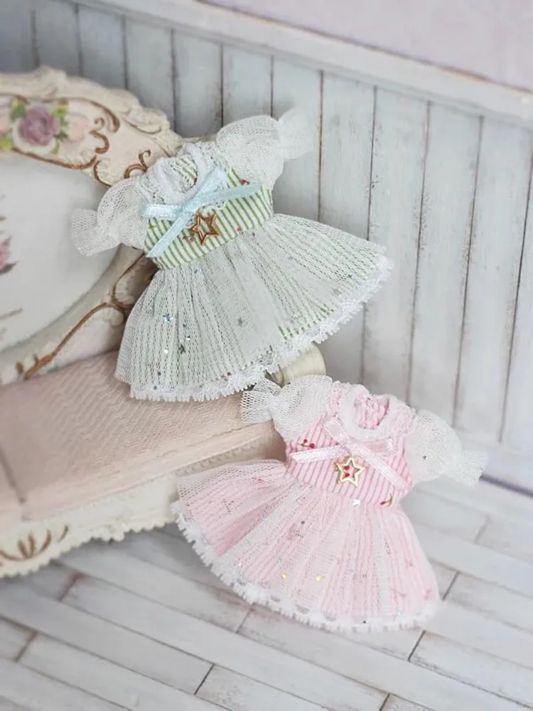 2 размера [платье для куклы с милой звездой] одежда юбкой Blyth BJD (подходит Azone Pullip 1/6
