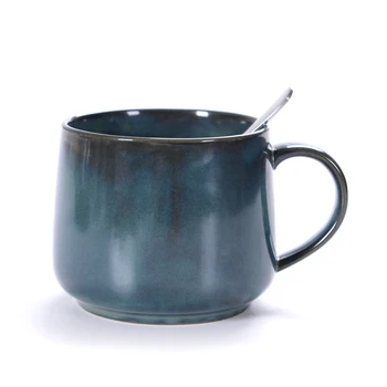 

Jia-gui luo 370ML Spoon Included Ceramic coffee mugs mugs travel coffee mug cute cup christmas mug B020