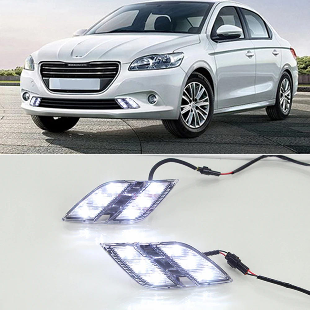 Автомобильная проблесковая 1 пара 12V ABS светодиодный DRL Габаритные огни дневного