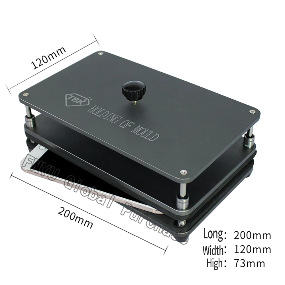 TBK Universal pressure mold Frame Middle frame back cover pressing screen fitting clamping tool Dispensing Laminating Mould