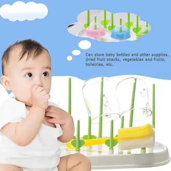 

1pcs Useful Shelf Milk Bottle Drying Rack Fruit Drainage Tool Dryer Bottle Drying Kitchen Cleaning Rack Rack Milk C7P2