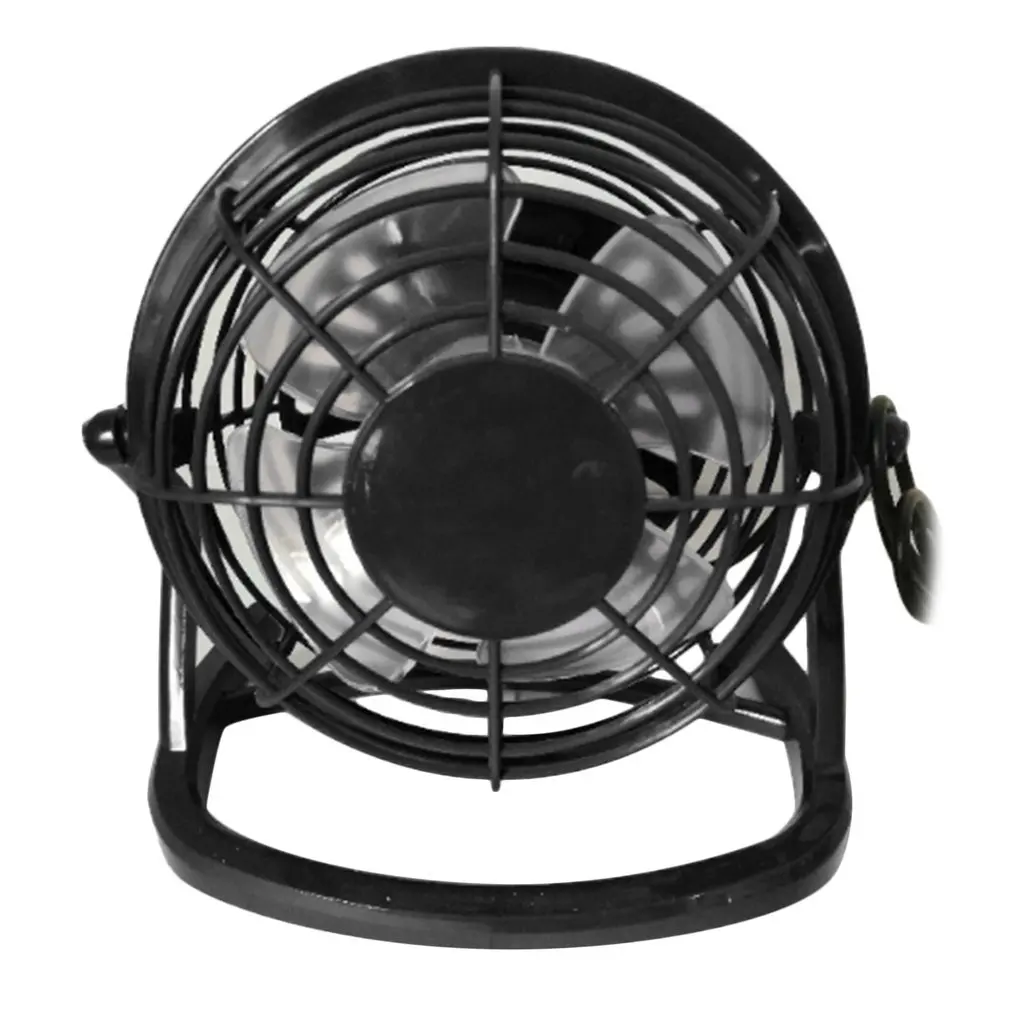 

2020 4-Inch Mini Portable USB Plastic Fan Handheld Desk Cooling Fan 4 Blades Round Home Office Computer Fan Business Gift