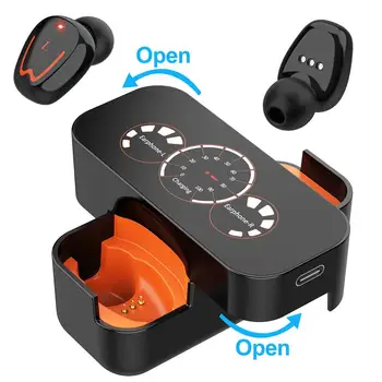 

New Bluetooth Earphones Music Ecouteur Bluetooth Wireless Headset IPX7 Waterproof Sport Earbuds HD Call With Microphone