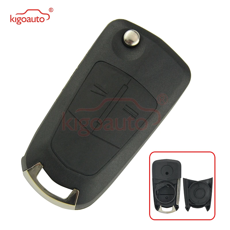 Чехол-книжка Kigoauto для пульта дистанционного управления 2 кнопки Vauxhall Opel Corsa D Astra H