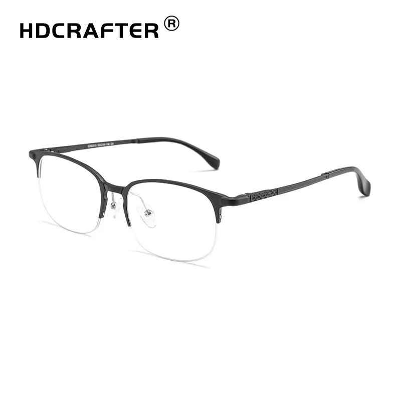 HDCRAFTER новые очки в алюминиево магниевой оправе мужские полуоправы для очков по