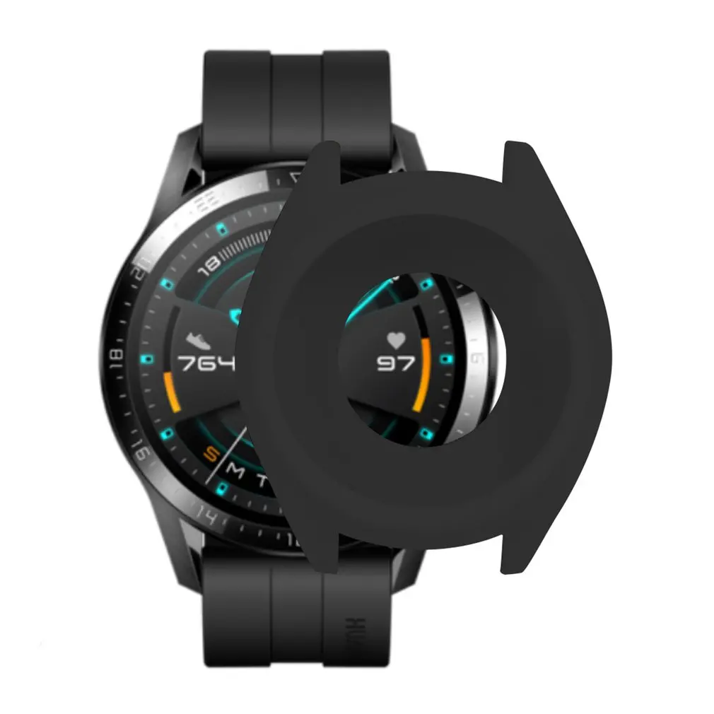 

Soft TPU Silicone Case Cover For Huawei Watch GT 2 GT Smart Bracelet Protective Frame Shell For GT2 Wristband Protector Sleeve