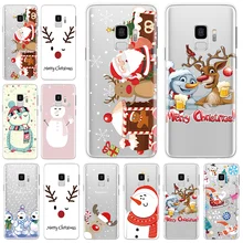 Одежда для сна из хлопка с рождественскими рисунками чехол для samsung Galaxy A70 A60 A50 A40 A30 A20e A10e A10S A10 A6 A8 плюс A3 A5 A6s A7 A8s A9 Fundas