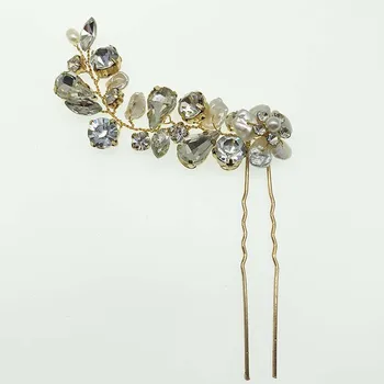 

NPASON Wedding brides wear special shaped freshwater pearl headdress hairpin exquisite handmade U-shaped hairpin