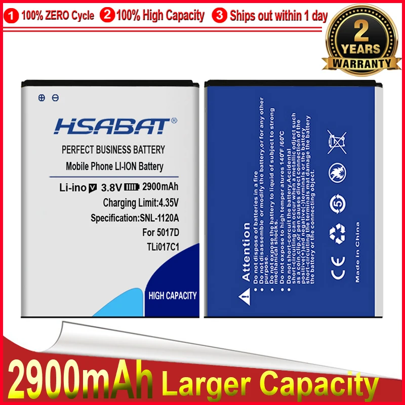 Аккумулятор HSABAT большой емкости 2900 мАч TLi017C1 для Alcatel OneTouch PIXI 3 4 5 &quot5019D аккумулятор