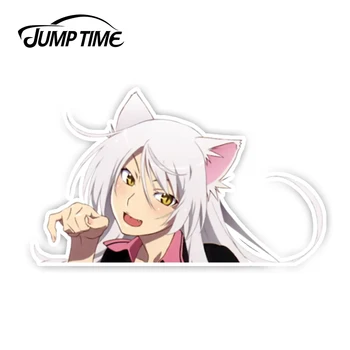 

Jump Time 13cm x 7.3cm Anime Cute Girl Black Hanekawa Render Car Stickers and Decals Vinyl Waterproof Decorative Waifu Sticker