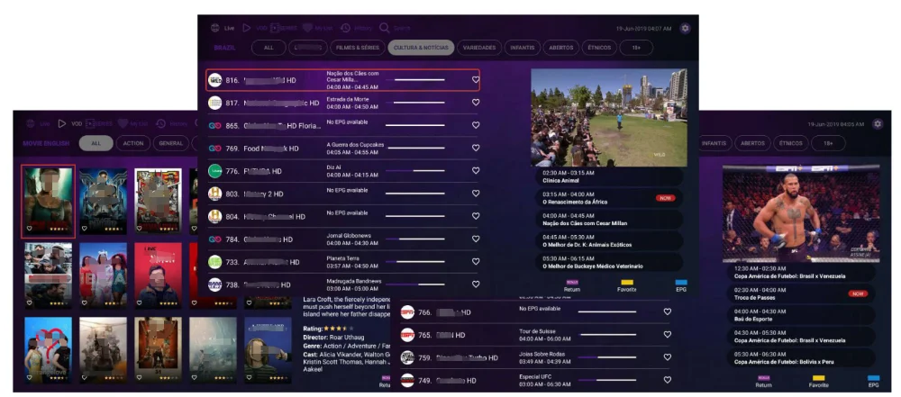 IPTV channels