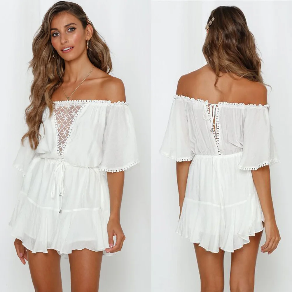 white playsuit romper