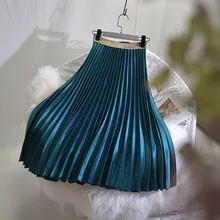 Высококачественная женская летняя плиссированная юбка стрейч Высокая талия Женская длинная юбка женский джемпер женская Юбка-миди