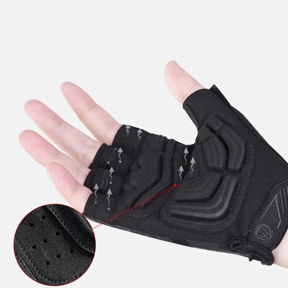 

Cycling Half Finger Short Gloves Shockproof Breathable MTB Bike Gloves 40DC14