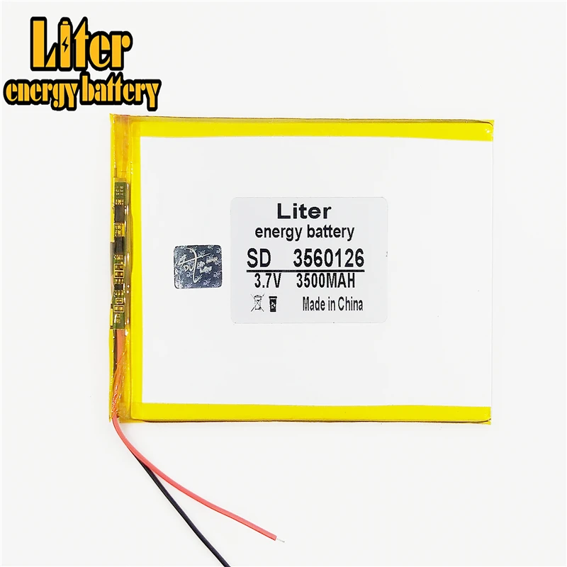 3 7 в литий полимерная батарея 3500 мАч 3560126 3560125 таблетки DIY mobile power|lithium polymer battery|polymer