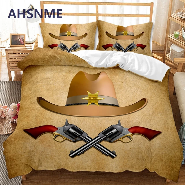 AHSNME copripiumino American West Cowboy (tema film Old West) Set