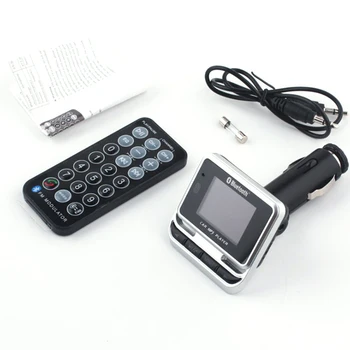 

USB TF Card Support MP3 Music Player Mobile Phones Tablets Dsp Charger Wireless Bluetooth Car Kit LCD Hands-Free FM Transmitter